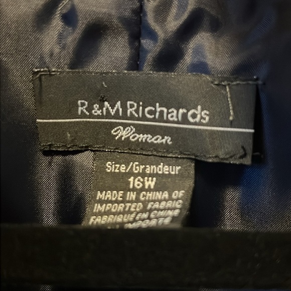 R & M Richards Evening Metallic Grey Fancy Blazer - Picture 2 of 14